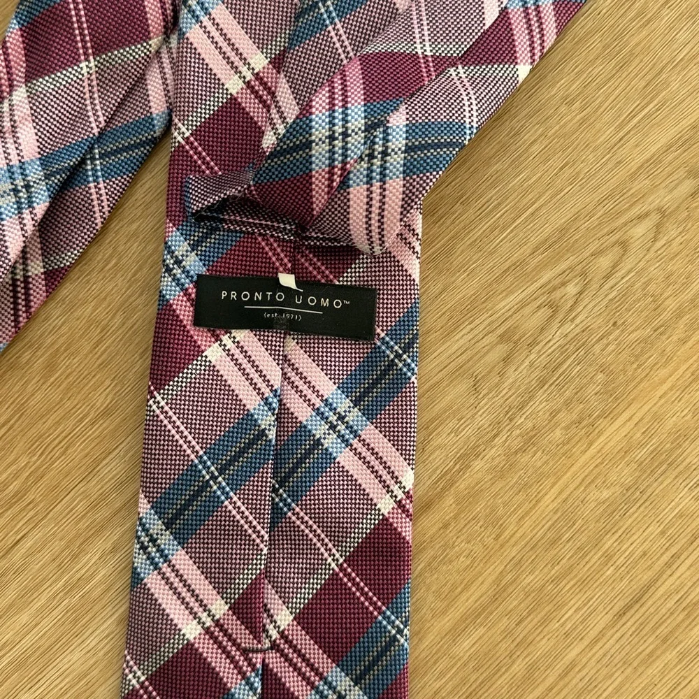 Pronto Uomo plaid Tie